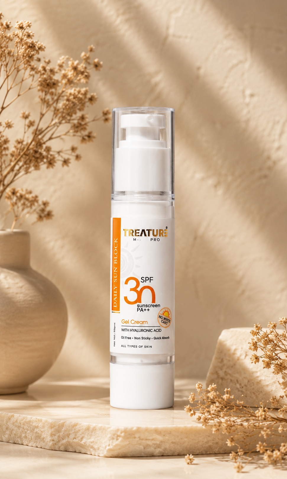Treature M-GENPRO Daily Sun Block SPF 30 PA++ product with box