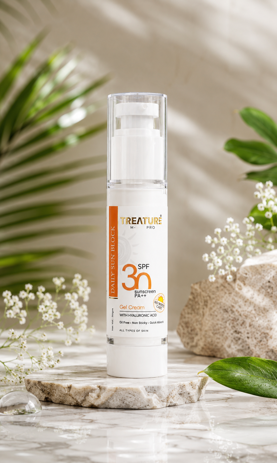 Treature M-GENPRO Daily Sun Block with packaging