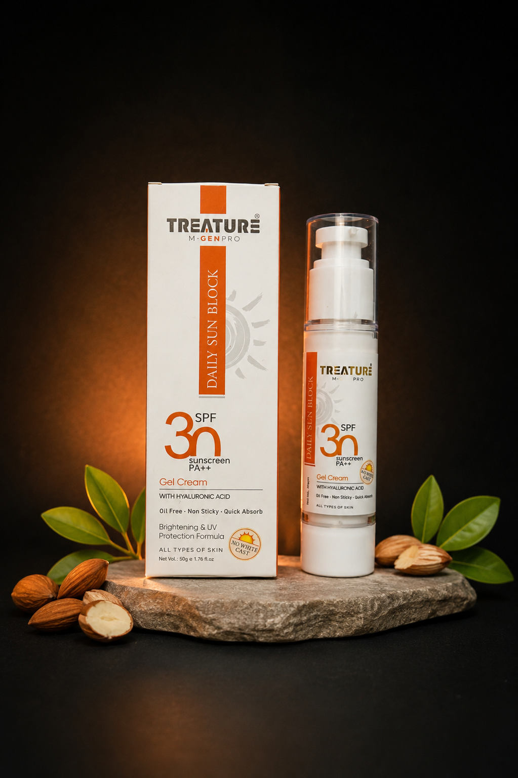 Daily Sun Block product standing