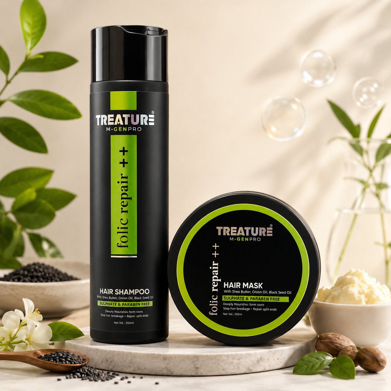 Treature Folic Repair combo product story