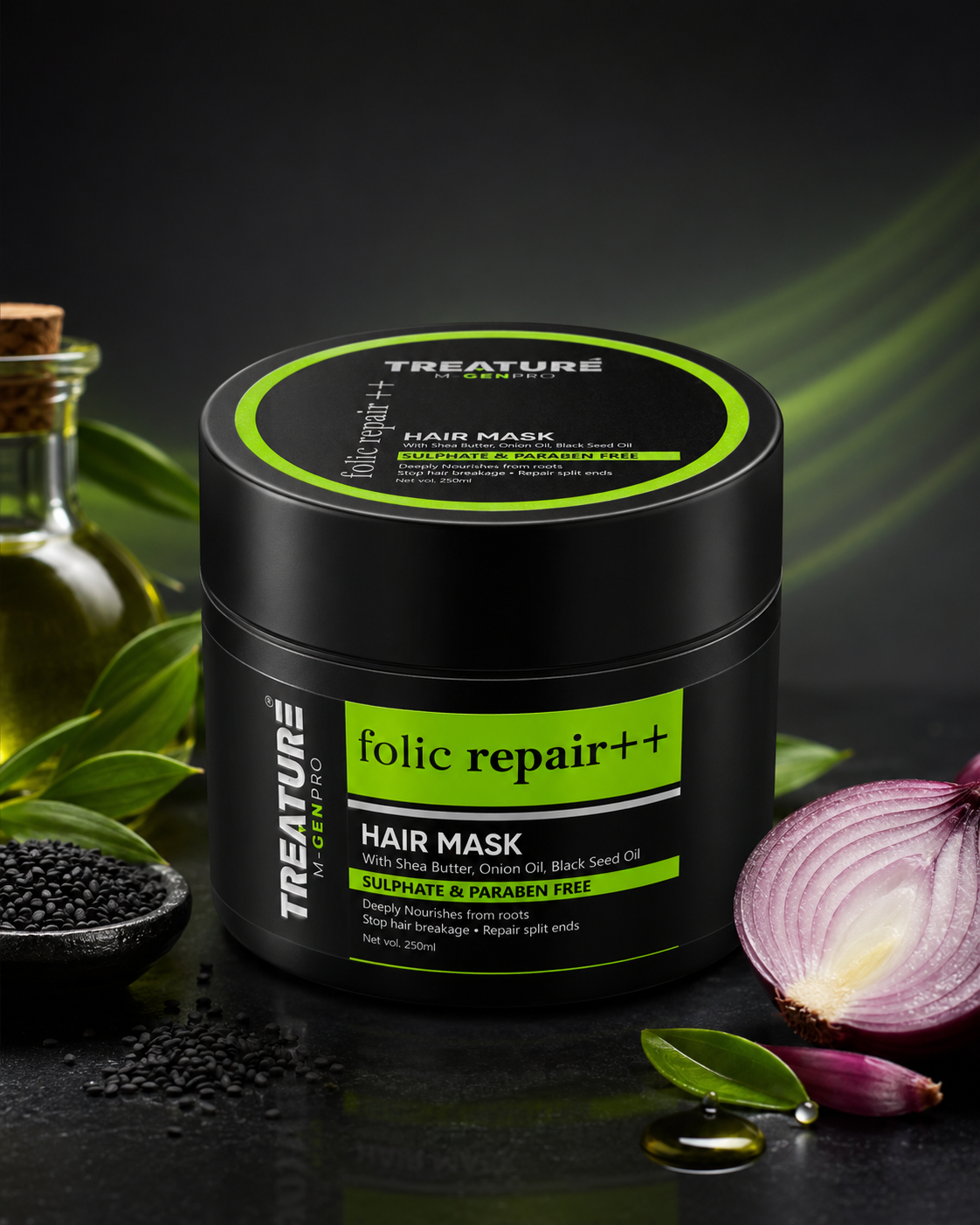 Treature Folic Repair shampoo and hair mask combo