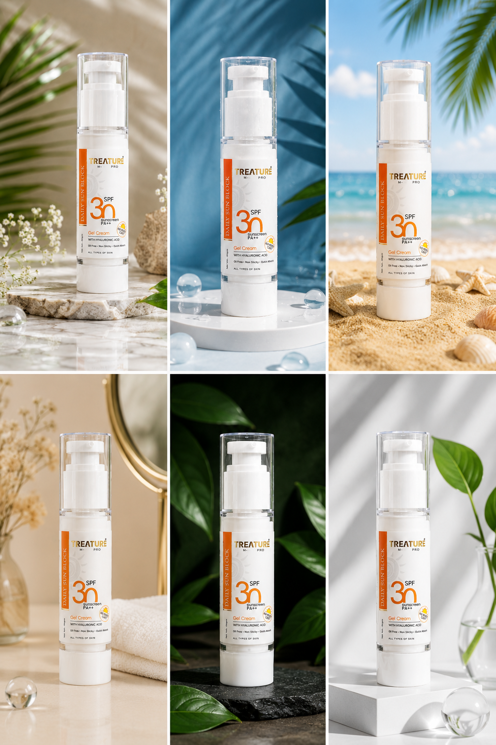 Treature sunscreen bottle